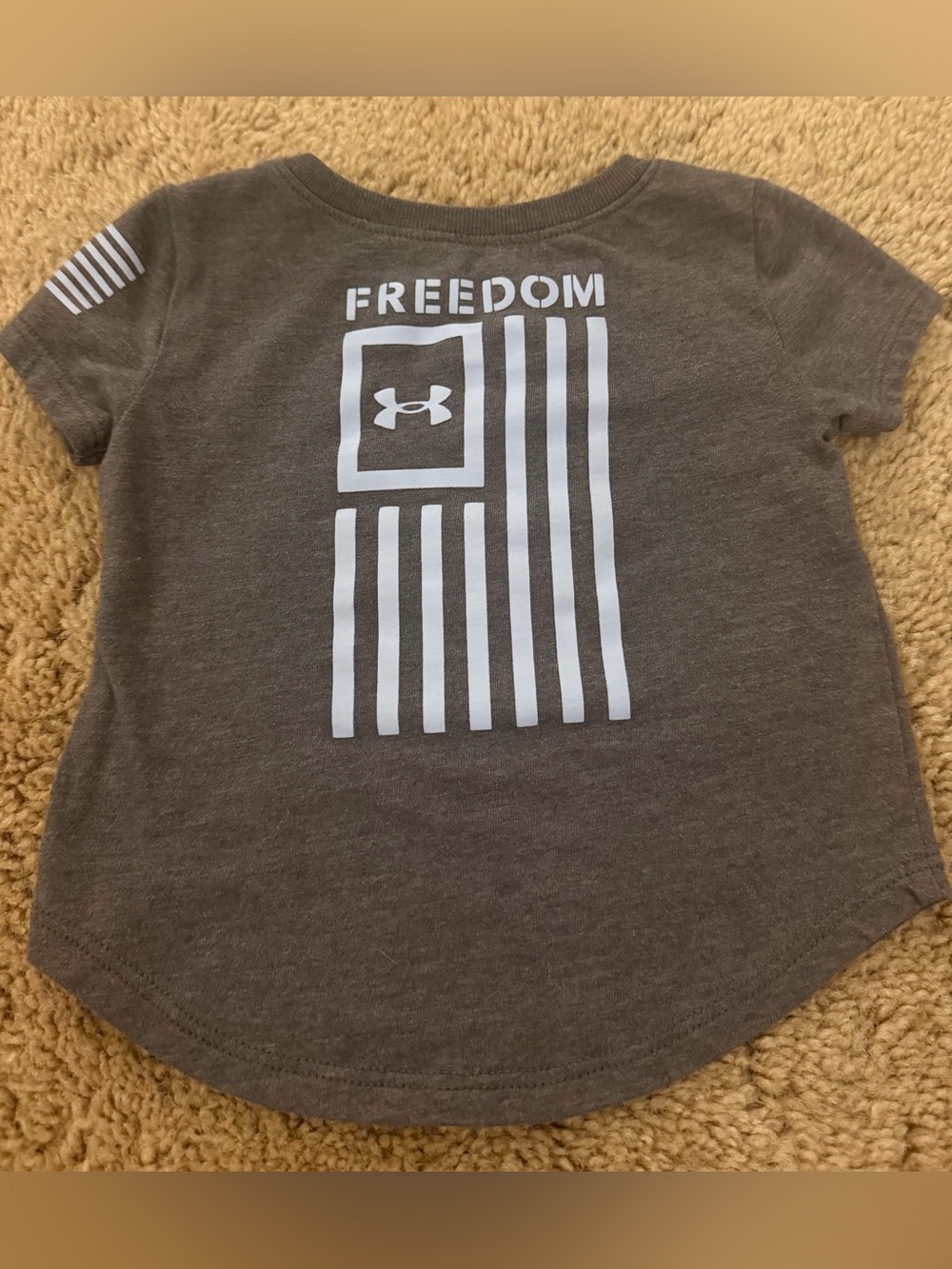 Under Armour Freedom Flag Baby Tshirt Size 3/6 Month - Picture 2 of 3